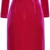 Women Long Sleeve Fitted Dress High Waist Velour Bodycon Dress Warm Package Hip Dress for Casual Street Style(Black,X-L)