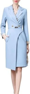 Women's Printed Patchwork Dress Suit Skirt Belt Waist Cinching Autumn Winter Fall Elegant Vintage Boho