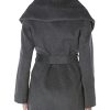 Marilyn Women's Wool Blend Double Face Belted Wrap Coat
