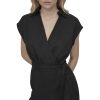 Women's Sleeveless Collared Neck Midi Dress with Removable Belt