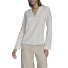 Womens Long Sleeve V-Neck Loose Fit Top