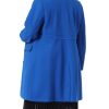 Plus Size Coat for Women Peter Pan Collar Single Breasted Winter Long Coats
