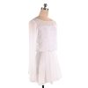 Ice Figure Skating Dress Girls Ladies Long Sleeved Beaded Roller Skating Skirts