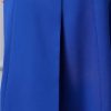 Women V-Neck Long Sleeve Single-Breasted High-Waisted Solid Color Office Dress