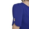 Women's Short Sleeve Jewel Neck Fit & Flare Mini Dress
