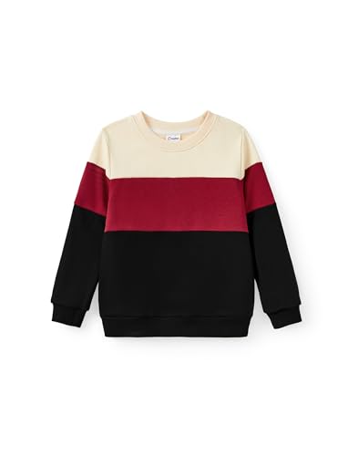 Family Matching Outfits for Fall Winter Long Sleeve Women Dresses and Sweatshirts Sets for Holiday Photoshoot