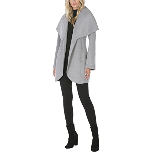 Marilyn Women's Wool Blend Double Face Belted Wrap Coat