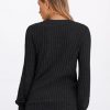 Womens V Neck Long Sleeve Shirt Fall Fashion Tops Tunic Dressy Casual Sweater Clothes Cute Trendy Work Outfits 2025