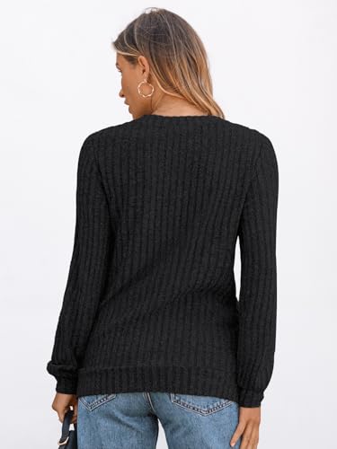 Womens V Neck Long Sleeve Shirt Fall Fashion Tops Tunic Dressy Casual Sweater Clothes Cute Trendy Work Outfits 2025