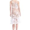 Women's Audrey Spaghetti Strap Midi A-line 3D Floral Dress