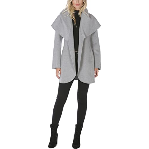 Marilyn Women's Wool Blend Double Face Belted Wrap Coat