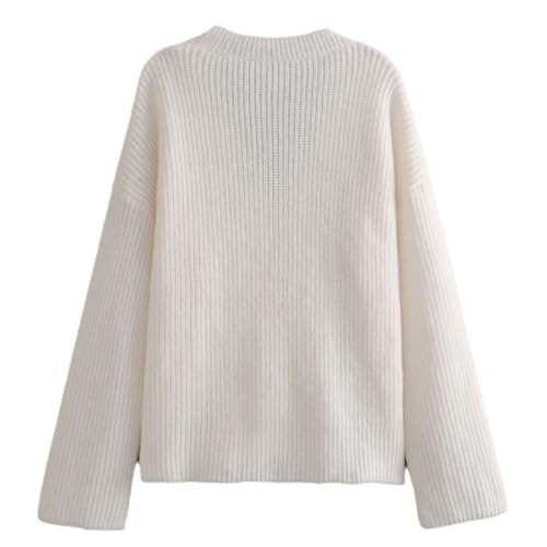 Fall and Winter Europe and The United States Women's V-Neck Lazy Loose Knit Jacket
