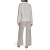 Womens Long Sleeve V-Neck Loose Fit Top