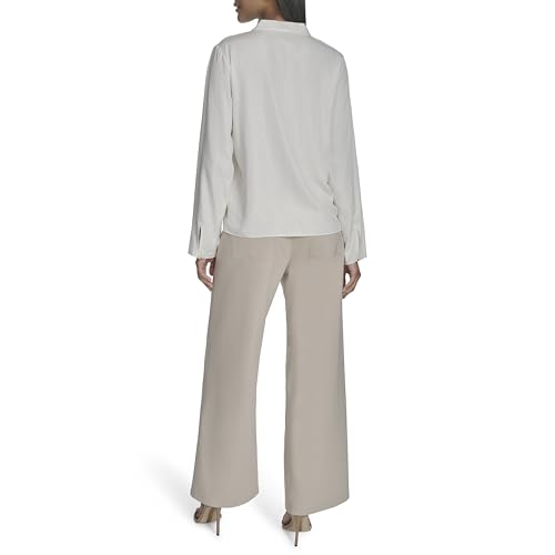 Womens Long Sleeve V-Neck Loose Fit Top