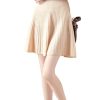 Short Skirt Women's Fall Winter 100% Wool Knitted Skirt Girl's Ribbed Elastic Waist Skirts