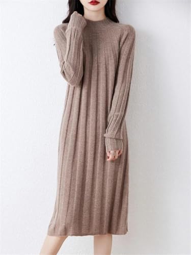 Women's Fall/Winter Wool Knitted Cheongsam Long-Sleeved Dress Elegant and Effortless