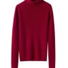 Women's Basic Long Sleeve 100 Percent Cashmere Turtleneck Pullover Fall Winter Thick Warm Sweater