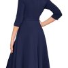 Women's Cocktail Dresses 3/4 Sleeve Vintage Wedding Guest Dress (XS-3XL)