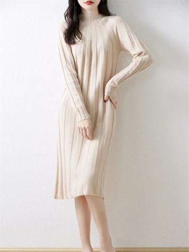 Women's Fall/Winter Wool Knitted Cheongsam Long-Sleeved Dress Elegant and Effortless