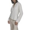 Womens Long Sleeve V-Neck Loose Fit Top