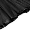 Women Long Sleeve Patchwork Bow Velour Mesh Crewneck Party Dress