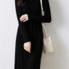 Women's Fall/Winter Wool Knitted Cheongsam Long-Sleeved Dress Elegant and Effortless