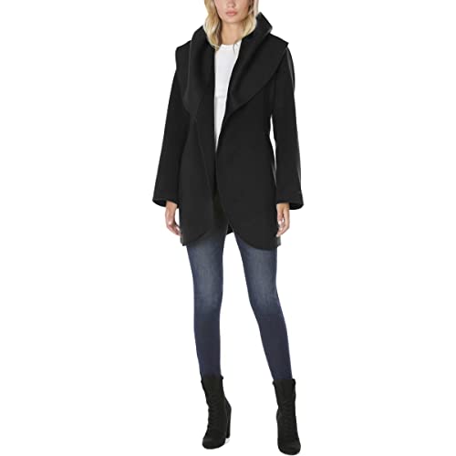 Marilyn Women's Wool Blend Double Face Belted Wrap Coat