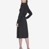 Women's Wear to Work Collared V-Neck Long Sleeve Shirt Dress