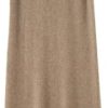 Women Knit Sleeveless Tank Dress Wool Blend Long Pullover Vest Sweater Dress Casual Chic