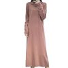 Women's Chinese Style Button Loose Knitted Wool Dress