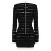 Women's Knit Shift Dress – V-Neck Slim Design, European Winter Minimalist
