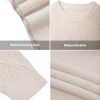 Oversized Sweater 90s Vintage Cable Knit Long Sleeve Women Heavy Crewneck Pullover