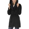 Marilyn Women's Wool Blend Double Face Belted Wrap Coat