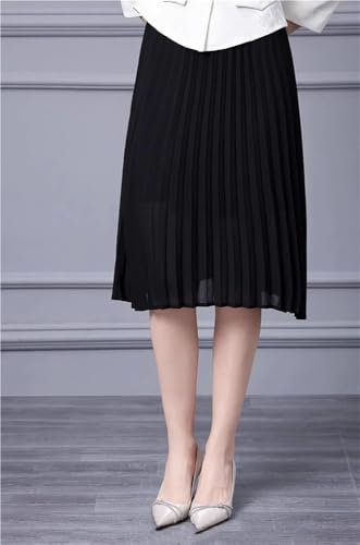 Women Long Sleeve Lace-Up Pleated Crewneck Patchwork Party Dress