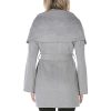 Marilyn Women's Wool Blend Double Face Belted Wrap Coat