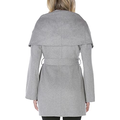 Marilyn Women's Wool Blend Double Face Belted Wrap Coat