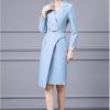 Women's Printed Patchwork Dress Suit Skirt Belt Waist Cinching Autumn Winter Fall Elegant Vintage Boho