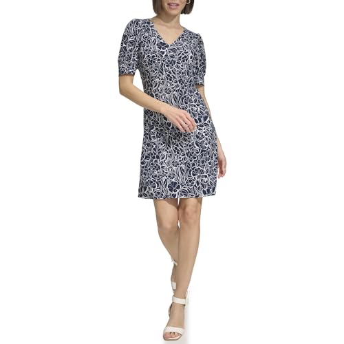 Women's Puff Sleeve Beach Blossom Dress