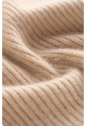 Women's Wool Mid Length Half High Collar Waist Knitted Warm Wrap Hip One Step Dress for Fall Winter