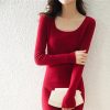 Women's Fall/Winter Wool Midi-Length Half-Turtleneck Knitted Warm Hip-Wrap Skirt