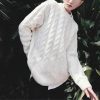 Women's 100 Percent Wool Sweater Winter Round Neck Knit Pullover Korean Loose Large Size Cashmere Sweaters