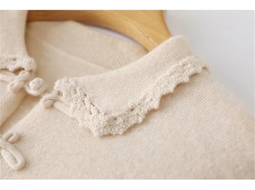 Women's Chinese Style Button Loose Knitted Wool Dress