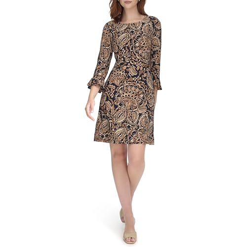 Womens Casual Jersey Knit Midi Dress