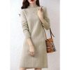 Cashmere Womens Sweater Knitted Dresses Merino Wool Ladies Warm Elegant Dress Female Pullovers Casual Skirts