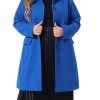 Plus Size Coat for Women Peter Pan Collar Single Breasted Winter Long Coats