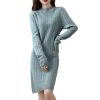 Cashmere Womens Sweater Knitted Dresses Merino Wool Ladies Warm Elegant Dress Female Pullovers Casual Skirts
