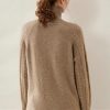Womens 100 Percent Cashmere Turtleneck Sweater Fall Winter Casual Loose Fit Thick Wool Pullover