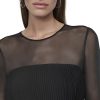 Women's Long Sleeve Jewel Neck Mini Ruffle Hem Dress with Removable Belt