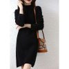 Cashmere Womens Sweater Knitted Dresses Merino Wool Ladies Warm Elegant Dress Female Pullovers Casual Skirts