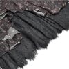 Women’s Holiday Party Dress Crewneck Long Sleeve Floral Lace Asymmetrical Solid
